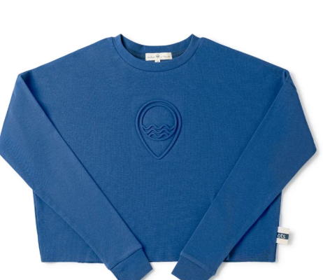 BIRNAHAM CROPPED LOGO TEE (12-22Y)