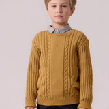 COTTIER SEAN CABLE KNIT SWEATER (10-16Y)