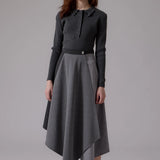 SOIR CLAUDIA WRAP MIDI SKIRT (XXS-XL)