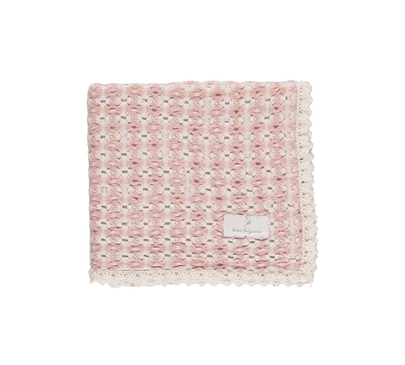 BEBE ORGANIC PLAID BLANKET (OS)