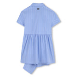 DKNY SHORT SLEEVE POPLIN DRESS (4-14A)