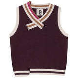 G DEGREE STRIPE RIB DETAIL VEST (T0-T12)