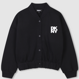 DKNY GIRLS BUTTON UP SWEATSHIRT (4-16A)