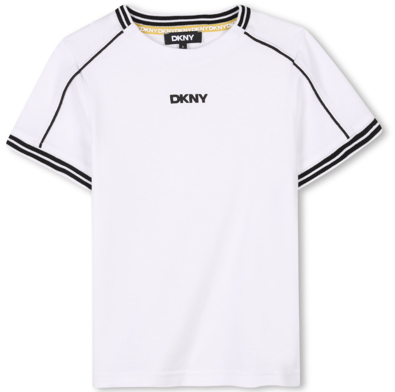 DKNY SHORT SLEEVE TSHIRT W/LOGO (4-10A)