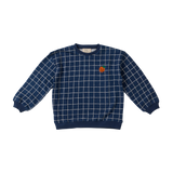 WANDER & WONDER CHECK SWEATSHIRT (2-8Y)