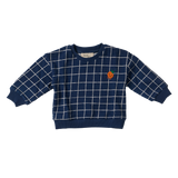 WANDER & WONDER CHECK SWEATSHIRT (9M-36M)