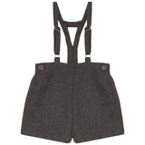 CALLA LILI TWEED SHORTS W/SUSPENDERS (2-5Y)