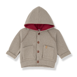 1+ IN THE FAMILY EDMONTON HOODED CARDIGAN (6M-24M)
