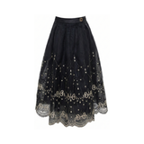 ELIE SAAB EMBROIDERED ORGANZA SKIRT (16-18A)