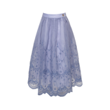 ELIE SAAB EMBROIDERED ORGANZA SKIRT (16-18A)