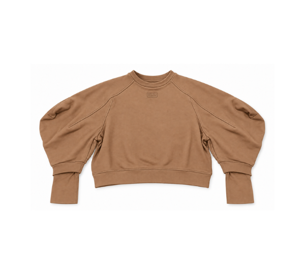 ELISABETTA FRANCHI PUFF SLEEVE SWEATSHIRT(12A-12+)