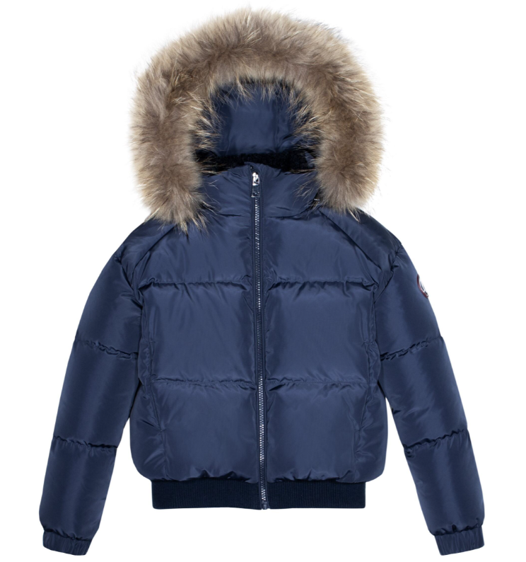 ELLABEE GIRLS SHEARLING COLLAR BOMBER WITH FUR(2-16Y)