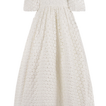 ELOISA FLORAL LACE PUFF SLEEVE GOWN (3-18) - Klade Children's Boutique