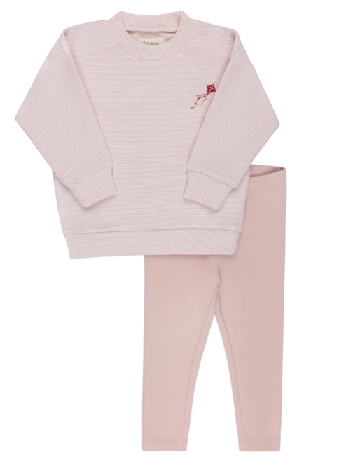 ELY & CO FRENCH TERRY KITE LOUNGE SET (9M-4T)