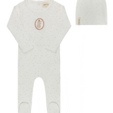ELY & CO BUNNY FOOTIE W/BEANIE (3M-9M)