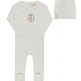 ELY & CO BUNNY FOOTIE W/BEANIE (3M-9M)