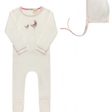 ELY & CO DUCKLING FOOTIE W/BONNET (3M-9M)