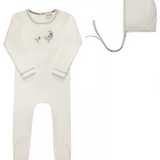 ELY & CO DUCKLING FOOTIE W/BONNET (3M-9M)
