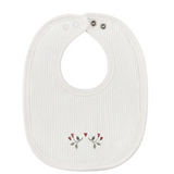 ELY & CO FLORAL EMBROIDERED BIB (OS)