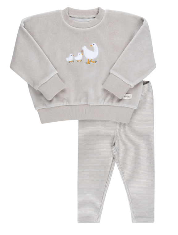 ELY & CO SHERPA DUCKLING SET (12M-3T)
