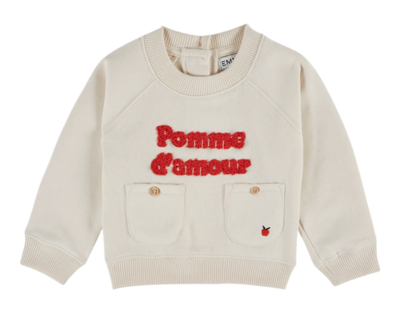 EMILIE & IDA BRODE SWEAT TOP (12M-2A)