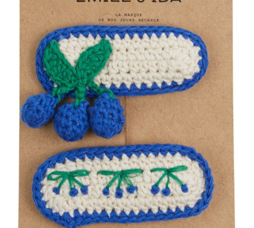 EMILIE & IDA CROCHET BARRETTES (OS)
