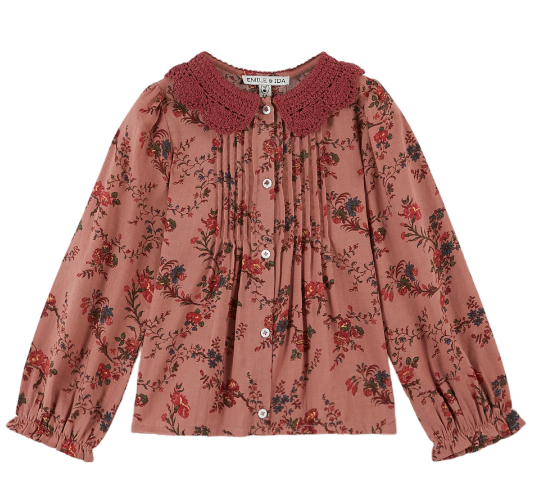EMILE & IDA CROCHET BLOUSE (2-8A)