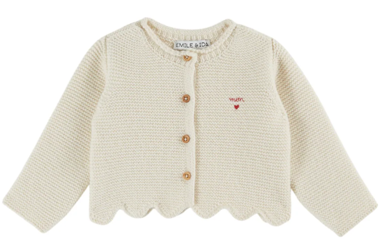 EMILIE & IDA MOUSSE CARDIGAN (6M-2A)