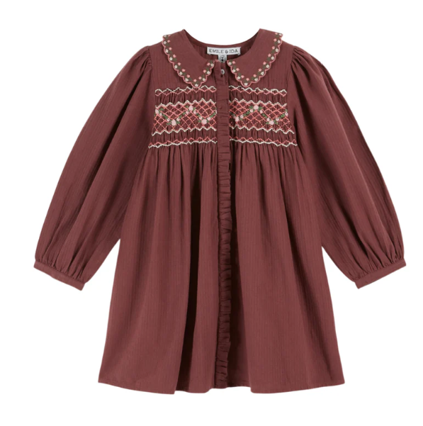 EMILIE & IDA SMOCKEE ROBE (18M-12A)