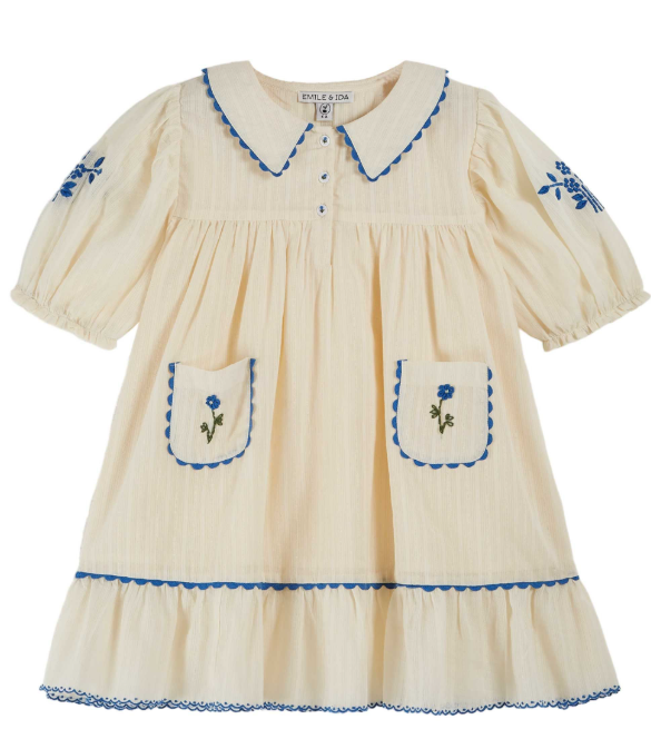 EMILE & IDA UNIE BRODEE ROBE (18M-12A)