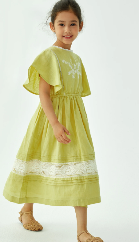 CERA UNA VOLTA EMILLIE DRESS (8-16Y) - Klade Children's Boutique