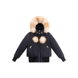 ELLABEE CANVAS BOMBER W/POMPOM(12-22Y)
