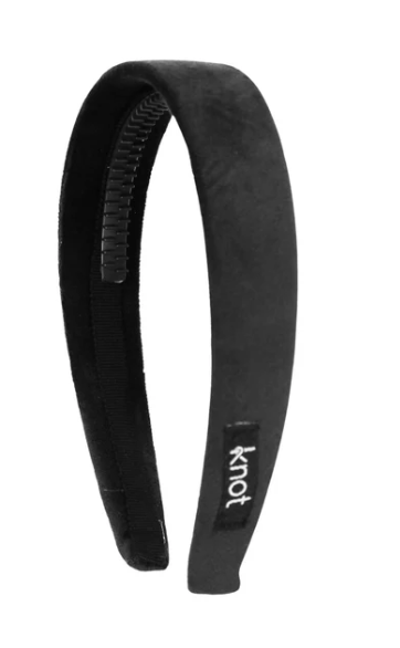 KNOT FELTED VELVET HEADBAND (OS)