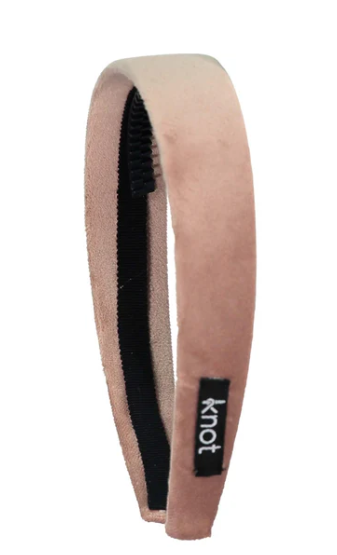 KNOT FELTED VELVET HEADBAND (OS)