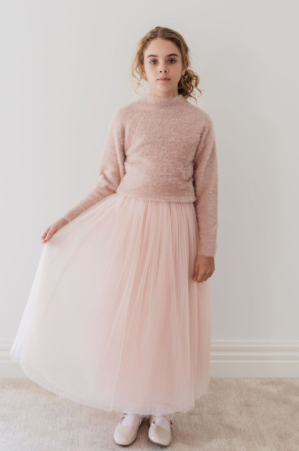 GOLD LABEL PLEATED TULLE FULL SKIRT(12-18Y)