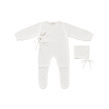 MY LITTLE FRECKLE KNITTED ONESIE W/BONNET(OS)