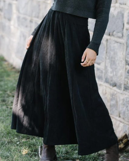 FROO CELINE CORDUROY MAXI SKIRT (12-22Y)