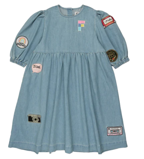 FROO PATCH DRESS (3-12Y)