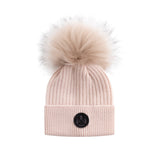 ELLABEE FOX FUR POM POM HAT (XS-S)