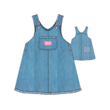 GOLDIE & ACE DENIM PINK POP PINAFORE (2-8Y)