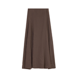 G DEGREE TOPSTITCHED YOKE SUEDE SKIRT (T0-T12)