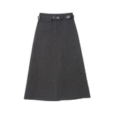 G DEGREE POCKET DETAIL A LINE SKIRT (T0-T12)