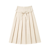 GEM LOW WAISTED BELT PLEATED SKIRT (T0-T12)