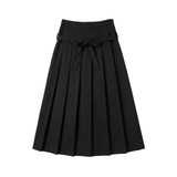 GEM LOW WAISTED BELT PLEATED SKIRT (T0-T12)
