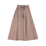GEM BOW DETAIL TAFFETA SKIRT (T0-T12)