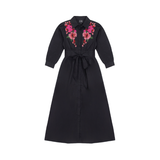 GEM FLORAL EMB SHIRT DRESS (T2-T12)