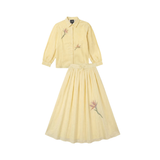 GEM EMBELLISHED SHIRT & SKIRT SET (T2-T12)