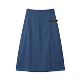 GEM DENIM WRAP SKIRT (T0-T12)