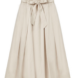 GEM FRONT BOW DETAIL TAFFETA SKIRT (T2-T12)