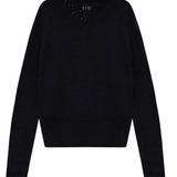 GEM FURRY SCALLOPED SWEATER (XS-XL)